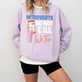 We Just Text Introvert For Quiet People Raglan Baseball Tee Comfort Colors Sweatshirt Orchid We Just Text Introvert For Quiet People Raglan Baseball Tee Comfort Colors Sweatshirt Orchid