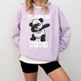 Kids Class Of 2030 Shirt Graduation Dabbing Panda Shirt Comfort Colors Sweatshirt Orchid