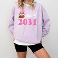 Kids Class Of 2031 Back To School Graduation T-Shirt Comfort Colors Sweatshirt Orchid