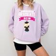Kids Kindergarten Graduate 2018 Graduation Girls Comfort Colors Sweatshirt Orchid