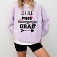 Kids Kindergarten Graduation Shirt Girls Daughter Granddaughter Comfort Colors Sweatshirt Orchid