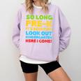 Kids So Long PRE-K It's Been Fun Shirt Boy Girl Graduation Comfort Colors Sweatshirt Orchid