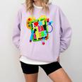 Kids Teens Graduation I Heart My Teachers I Love My Teachers Comfort Colors Sweatshirt Orchid
