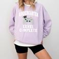 Kindergarten Gamer Graduate Graduation Comfort Colors Sweatshirt Orchid