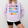 Kindergarten Graduate Kindergarten Class Of 2026 Graduation Comfort Colors Sweatshirt Orchid