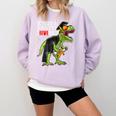 Kindergarten Grawrduate Dinosaur Graduation Cap Shirt Comfort Colors Sweatshirt Orchid