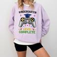 Kindergarten Level Complete Graduation Class 2023 Gamer Kids Comfort Colors Sweatshirt Orchid