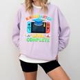 Kindergarten Level Complete Graduation Class 2025 Gamer Boys Comfort Colors Sweatshirt Orchid