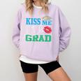 Kiss Me I'm A Grad 2018 Senior Graduation Comfort Colors Sweatshirt Orchid