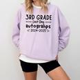 Last Day Of School 3rd Third Grade Sign My Shirt Graduation Comfort Colors Sweatshirt Orchid