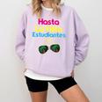 Last Day Of School Spanish Teacher Graduation T-Shirt Comfort Colors Sweatshirt Orchid