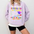 Last Days Of Kindergarten Graduation 2025 Graduate Boys Girl Comfort Colors Sweatshirt Orchid