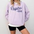 Lawyers Graduation Esquire Est 2018 Graduate Shirt Comfort Colors Sweatshirt Orchid