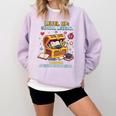 Level Up School Legend Video Game Pixel Art Graduation Comfort Colors Sweatshirt Orchid