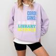 Librarian Library Science Major Masters Degree Graduation Comfort Colors Sweatshirt Orchid