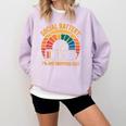 Low Social Battery Introvert Energy Comfort Colors Sweatshirt Orchid Low Social Battery Introvert Energy Comfort Colors Sweatshirt Orchid