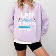 LPN In Progress Loading Future Nurse Graduation Lover Comfort Colors Sweatshirt Orchid