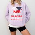 My MAMA Did It And She Did It For Me Graduation Nurse Comfort Colors Sweatshirt Orchid