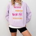 Masters Degree Graduation MPH Social Work Comfort Colors Sweatshirt Orchid