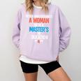 Masters In Education Degree Graduation Women MeD Comfort Colors Sweatshirt Orchid