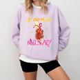 By Any Means Necessary Graduation HBCU Educated Girl Comfort Colors Sweatshirt Orchid