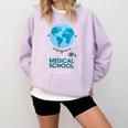 Medical School Survivor Med Graduation Comfort Colors Sweatshirt Orchid