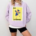 Mexican For Graduation La Graduada 2023 Comfort Colors Sweatshirt Orchid