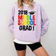 Middle School Graduation Class Of 2018 Shirt Comfort Colors Sweatshirt Orchid