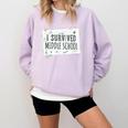 Middle School Graduation Shirts Graduate Grad Comfort Colors Sweatshirt Orchid