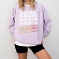 Mission Graduation Accomplished For Class Of 2025 Comfort Colors Sweatshirt Orchid