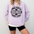 Multiple Degrees Zero Chill College Graduation Comfort Colors Sweatshirt Orchid