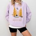 Nature Scene Tees For Introverts Quiet Escape Solitude Comfort Colors Sweatshirt Orchid