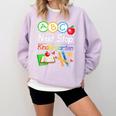 Next Stop Kindergarten Preschool Graduation 2025 Boy Girl Comfort Colors Sweatshirt Orchid
