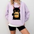 Nope Coffee Cat – Introvert Humor Monday Kitty Comfort Colors Sweatshirt Orchid Nope Coffee Cat – Introvert Humor Monday Kitty Comfort Colors Sweatshirt Orchid