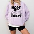 Nope Not Today Antisocial Introvert Cat Lover Men Women Kids Comfort Colors Sweatshirt Orchid Nope Not Today Antisocial Introvert Cat Lover Men Women Kids Comfort Colors Sweatshirt Orchid
