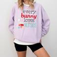 Nurse LPN RN CNA Easter Graduation Nursing 2021 Comfort Colors Sweatshirt Orchid