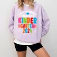 I Officially Graduated Kindergarten Graduation 2024 Comfort Colors Sweatshirt Orchid