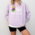 Peace Out 5th Grade Tie Dye Graduation Class Of 2026 Comfort Colors Sweatshirt Orchid