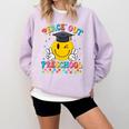 Peace Out Preschool Graduation Last Day Teachers Boys Girls Comfort Colors Sweatshirt Orchid