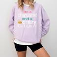 Pharmacist Cat Lady PharmD Women Graduation Comfort Colors Sweatshirt Orchid