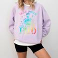 PhD Graduation Dead Inside But i Got My PhD Tie Dye Funny Comfort Colors Sweatshirt Orchid