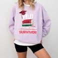 PhD PhD Graduation Gifts PhD Survivor T-Shirt Comfort Colors Sweatshirt Orchid