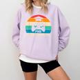 PhD Level Complete Graduation Doctorate In Philosophy Comfort Colors Sweatshirt Orchid