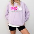 PhDiva Graduation Doctorate Student Graduate Comfort Colors Sweatshirt Orchid
