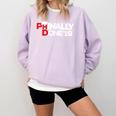 Phinally Done Graduation 2019 Phd Shirt Comfort Colors Sweatshirt Orchid