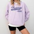 Physician Assistant Graduation Est 2018 Shirt Comfort Colors Sweatshirt Orchid