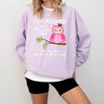 Pink I Graduated From Elementary Graduation Comfort Colors Sweatshirt Orchid
