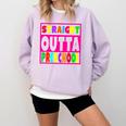 Pink STRAIGHT OUTTA Preschool PRE-K Graduation Comfort Colors Sweatshirt Orchid