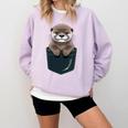 Pocket Otter Lover Introvert Cute Animal Fun Surprise Comfort Colors Sweatshirt Orchid Pocket Otter Lover Introvert Cute Animal Fun Surprise Comfort Colors Sweatshirt Orchid
