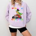 Pre k Graduation 2025 Pre-k Kindergarten Graduate Dinosaur Premium Tri-Blend Comfort Colors Sweatshirt Orchid